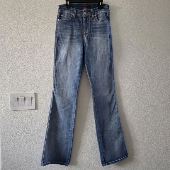 7FAM Kimmie Bootcut Jeans 27 Blue - Picture 2 of 15